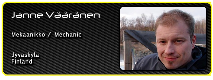 Mikko Pajunen Mechanic Janne Vrnen